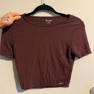 Young LA Women's Brown Crop Top